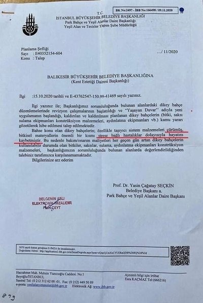 Nasreddin Hoca fıkrası gibi! İBB'den Balıkesir Büyükşehir'e trajikomik cevap: Bitkiler stresten öldü